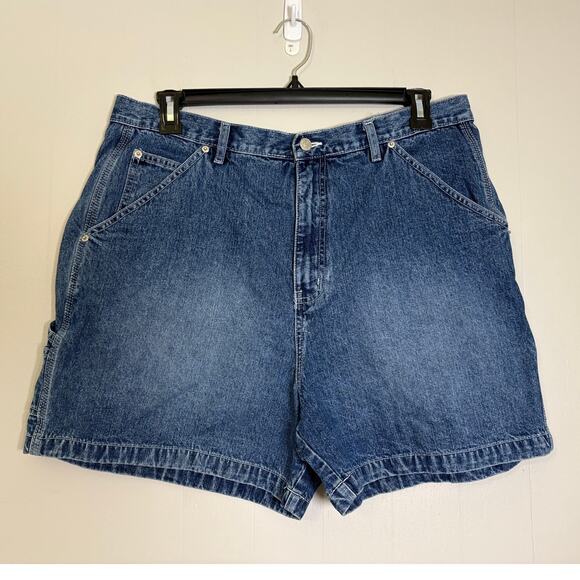 Carolina Blues by Carolina Colours Vintage 90s High Waisted Denim Shorts 18 - Picture 1 of 3